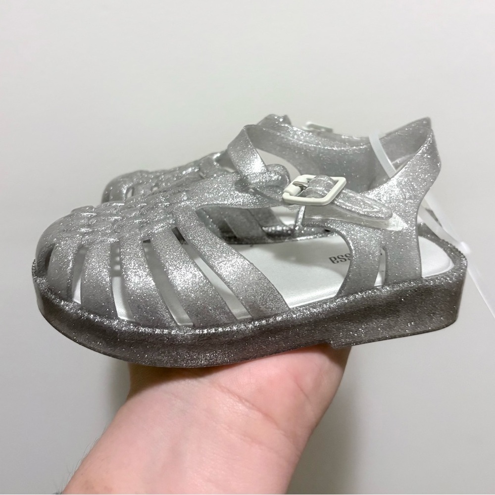 Mini Melissa Possession Glitter Clear Jelly Sandals 9 NEW - Picture 5 of 5